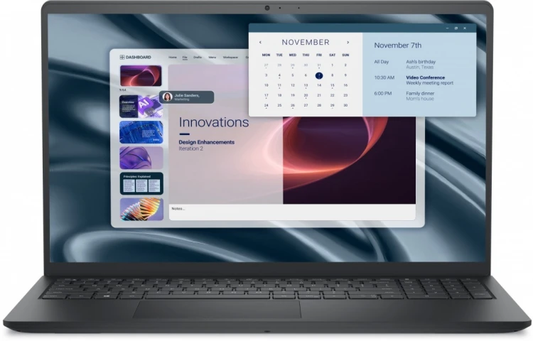 Dell Laptop Dell Pro 15 Essential PV15255|AMD MDO R5 PV15255|16GB|512GB SSD|AMD Radeon 610M|W11 Pro|WLAN + BT|15.6 FHD|Backlit Kb|3 Cell|65W/3YPS