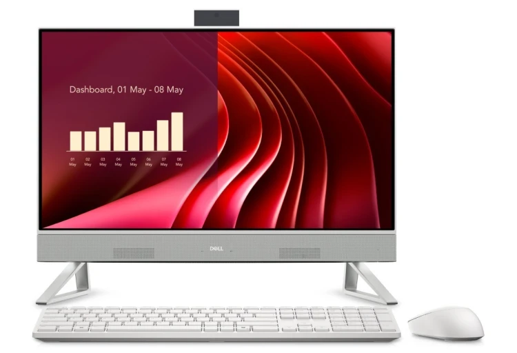 Dell Komputer Dell 24 All-in-One EC24250 Win11Pro CORE 7-150U/16GB/1TB/23.8 FHD/Intel Graphics/Cam/WLAN+BT/3Y ProSupport