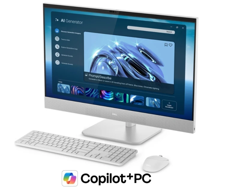 Dell Komputer Dell 27 All-in-One EC27260 W11Pro U5-322/16GB/512GB SSD/27.0 FHD/Int/FHD Cam/Mic/WLAN+BT/Kb/Mouse/3Y Dell Care Plus