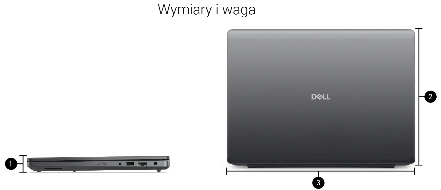 Wymiary Dell Pro Precision 5 16