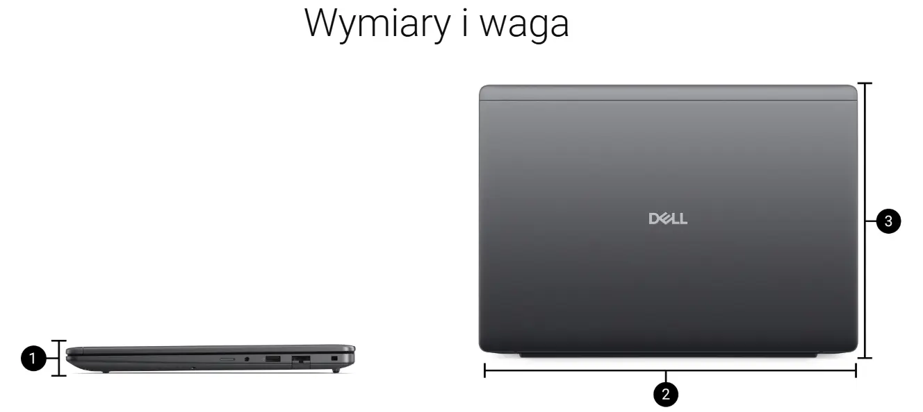 Wymiary Dell Pro Precision 5 16s