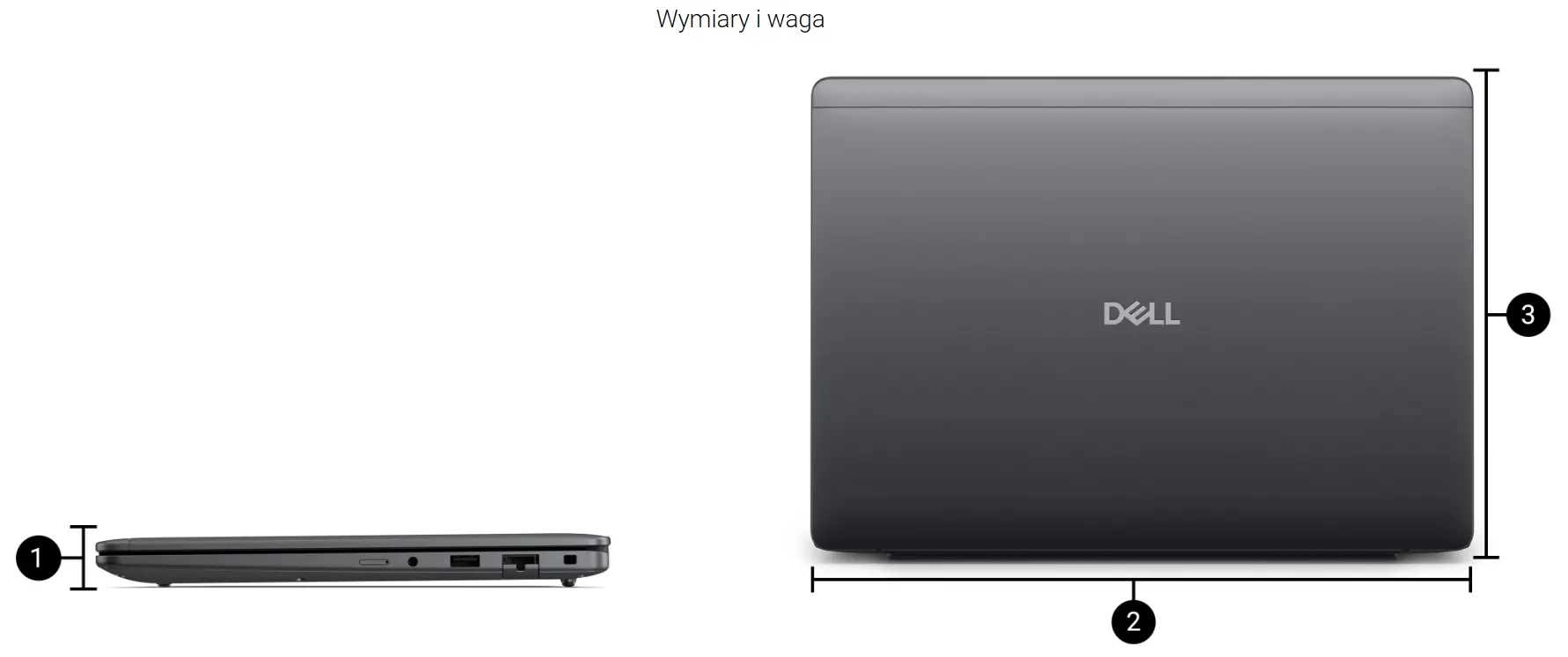 Wymiary Dell Pro Precision 5 14S PW514260