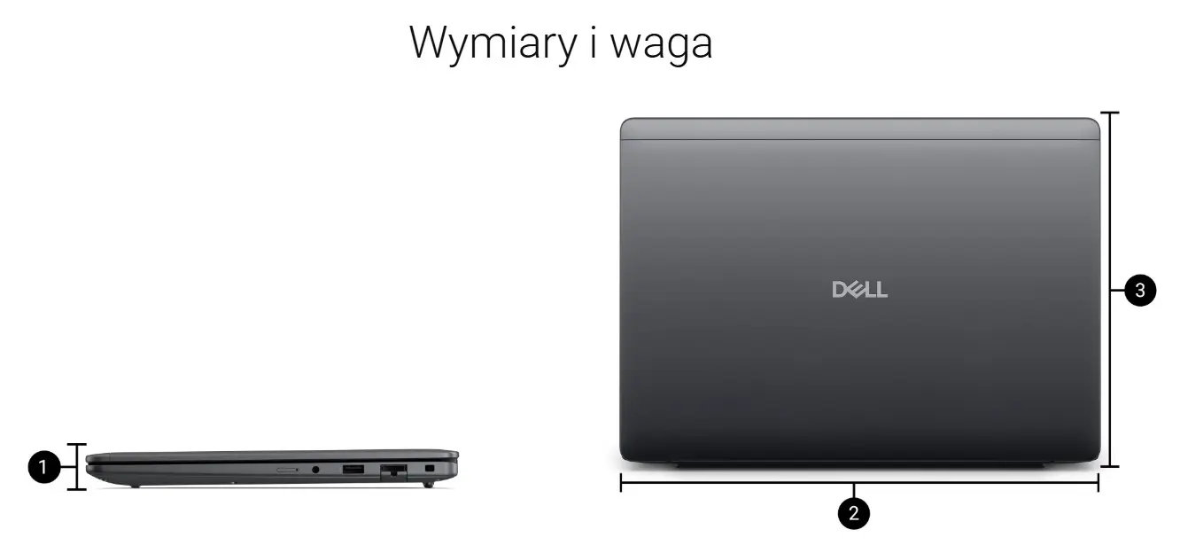 Wymiary Dell Pro Precision 5 14S PW514265