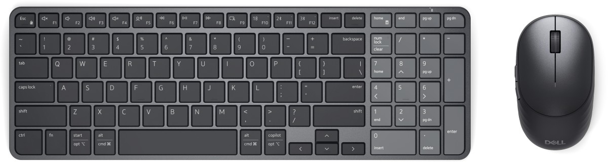 Dell Pro 7 Rechargeable Compact Keyboard and Mouse - KM746 - US International (QWERTY)